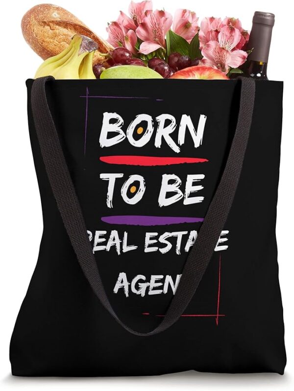 Born to be a Real Estate Agent Tote Bag - Image 4