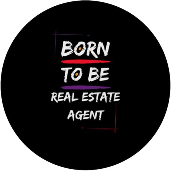 Born to be a Real Estate Agent PopSockets Swappable PopGrip - Image 7