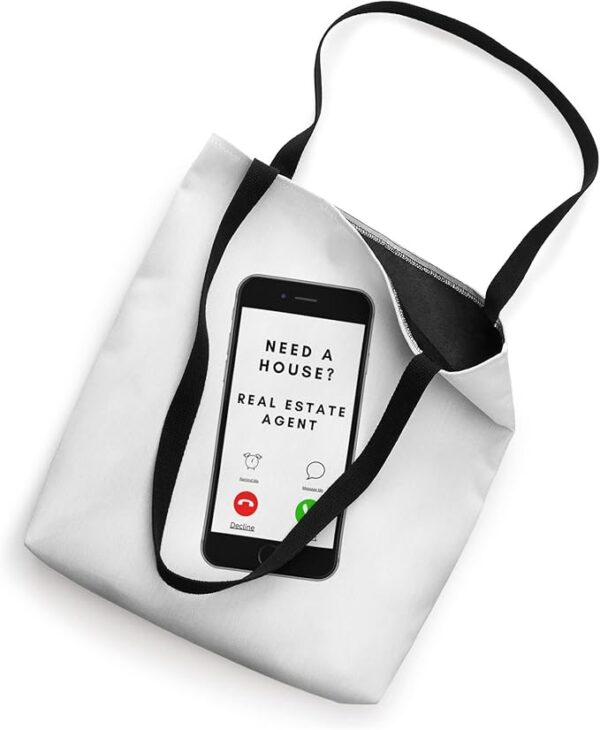 Need a house Salesperson Agent Cell Phone Image Just Call Tote Bag - Image 2