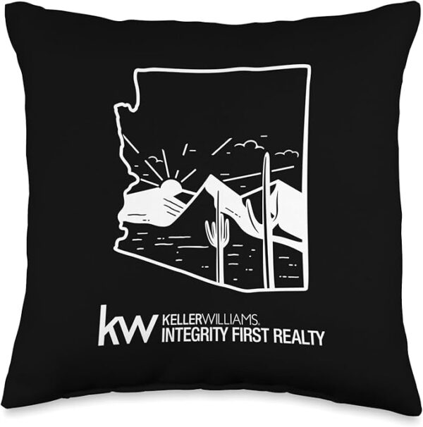 State Design Long Sleeve T-Shirt Throw Pillow