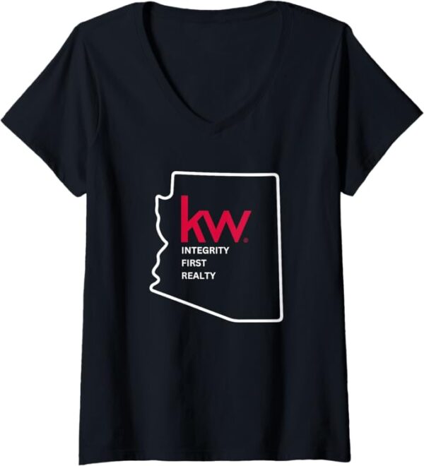 Womens KWIF Logo V-Neck T-Shirt